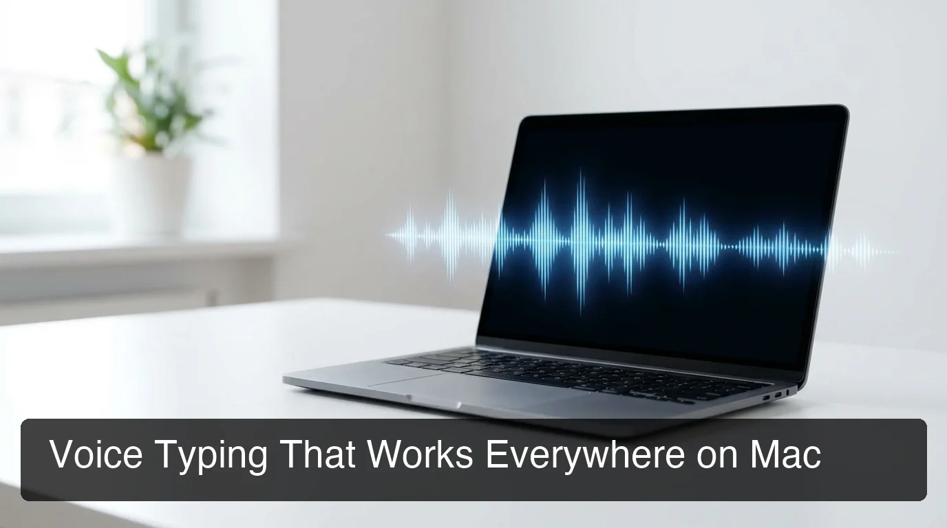 BossAI for Mac voice typing interface showing system-wide dictation on macOS