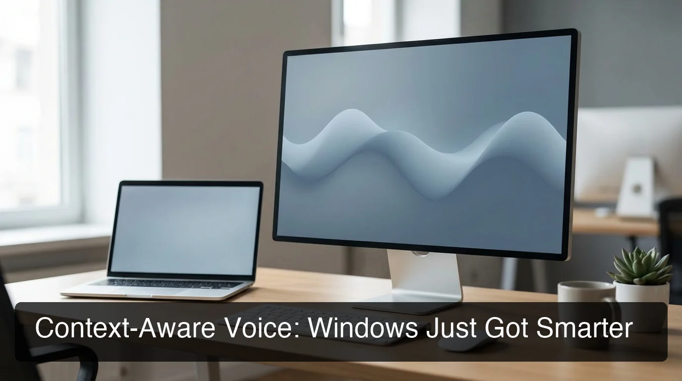 BossAI context-aware voice assistant for Windows showing voice input and real-time transcription on desktop