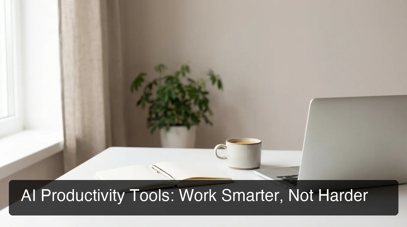 BossAI ai productivity tool showing voice input and real-time transcription on modern home office desk