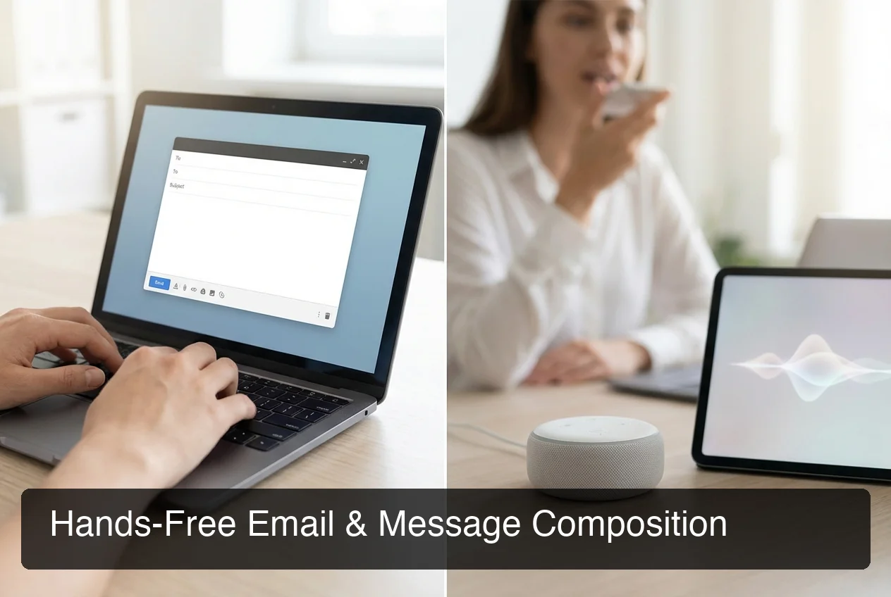 BossAI hands-free email composition using voice assistant for professional work