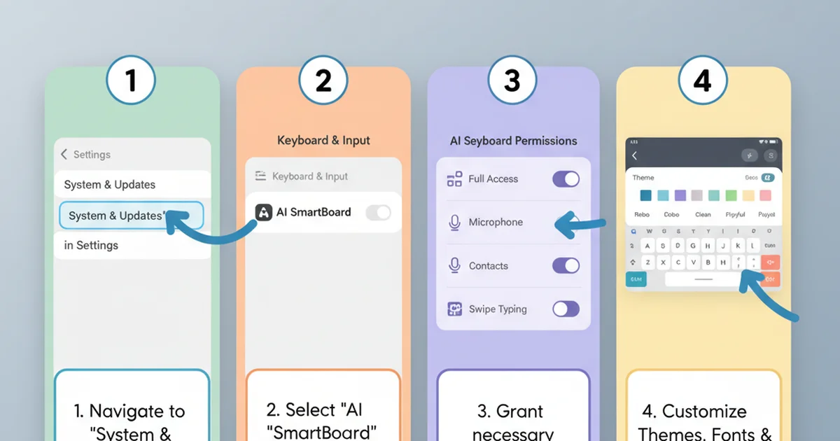 Step-by-step setup guide for enabling AI keyboard on different platforms