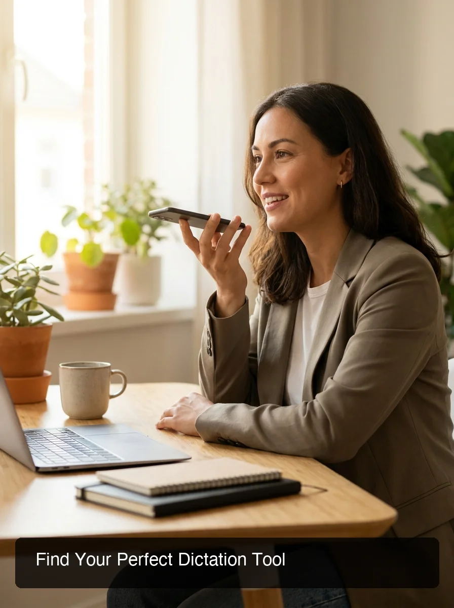 BossAI professional dictation tool for email showing confident voice dictation workflow
