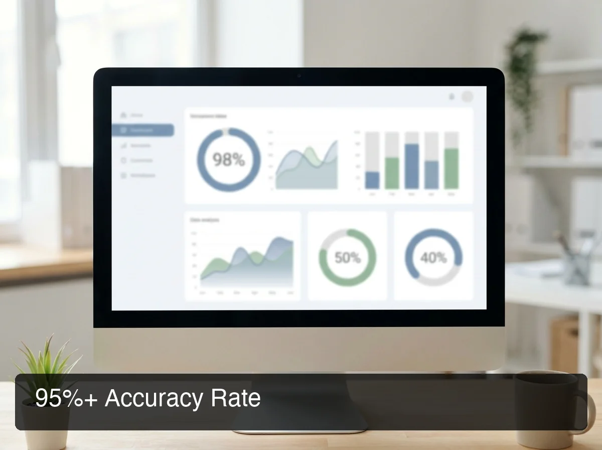 BossAI recognition accuracy metrics showing performance indicators and transcription quality benchmarks