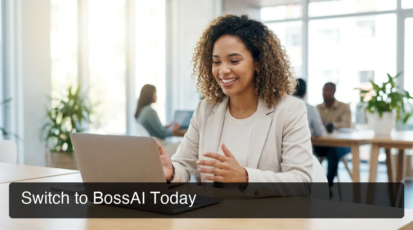 BossAI professional voice typing setup showing why BossAI is better than Aquavoice for cross-platform use