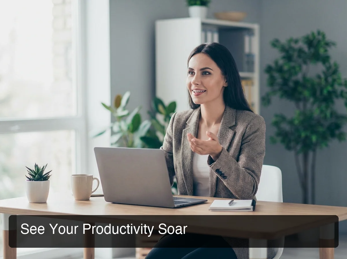 BossAI voice typing productivity showing professional speaking at desk for voice dictation