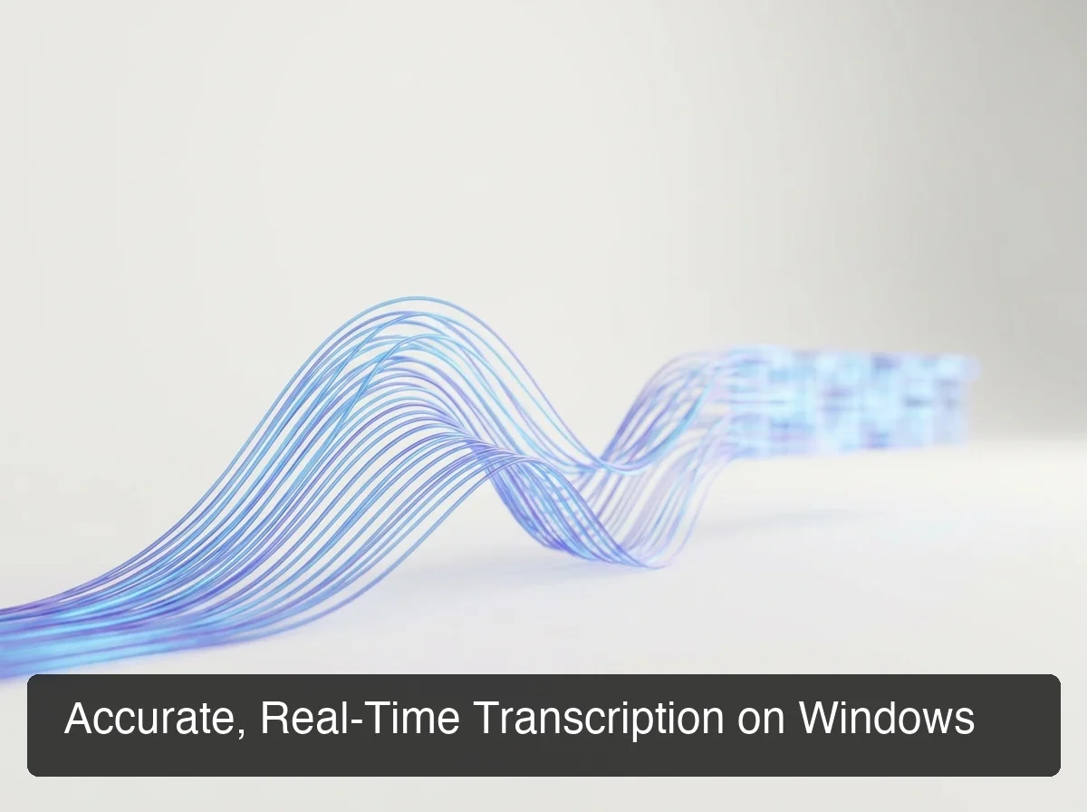 BossAI real-time transcription on Windows — accurate AI dictation for knowledge workers