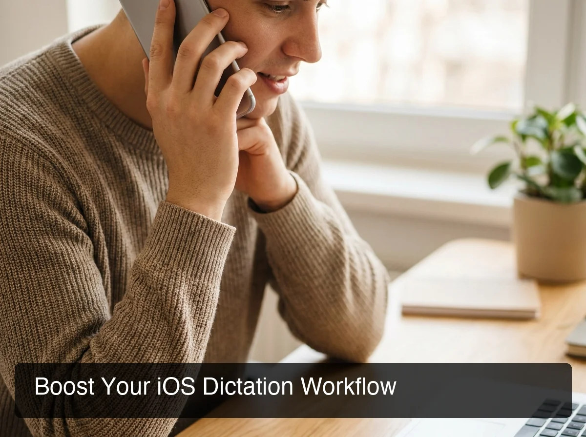BossAI voice-to-text workflow with clipboard manager integration on iPhone