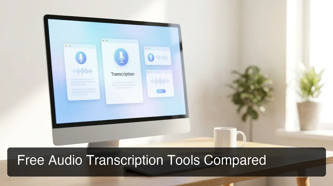 Free audio transcription tools compared — overview of top services and their key features