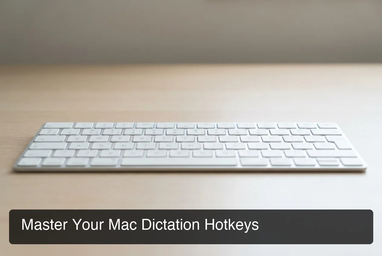 voice typing mac shortcut keys on MacBook keyboard with highlighted function keys