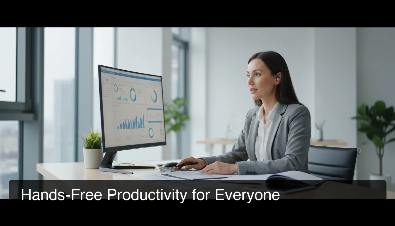 Hands-free voice to text app workflow — productive professional multitasking with speak to text tools
