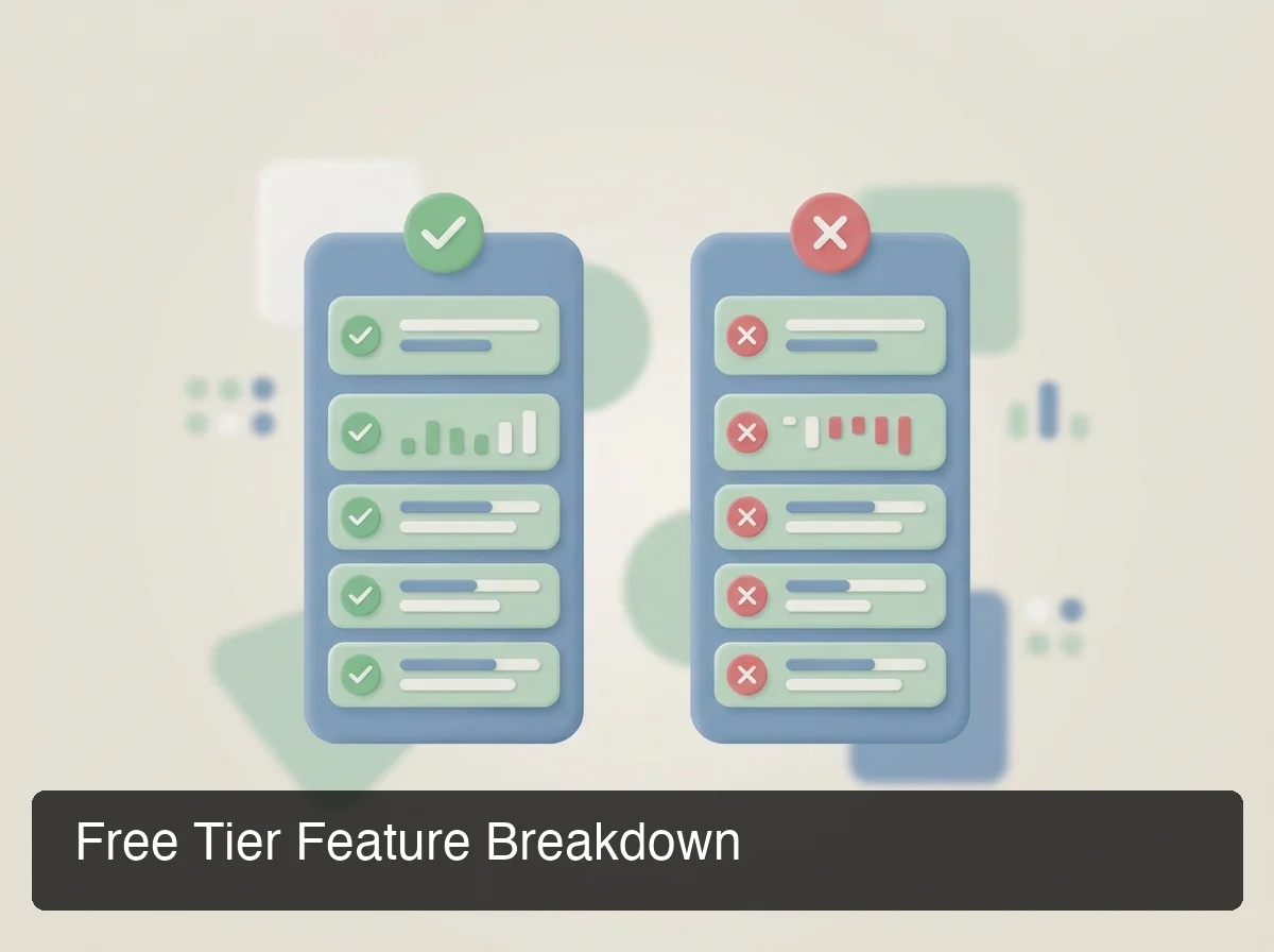 Speechify vs BossAI feature breakdown comparison chart showing free tier limits and paid features