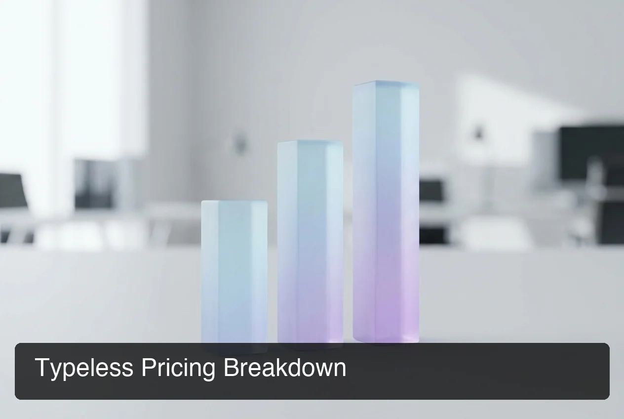 Typeless pricing breakdown — monthly vs annual plan comparison