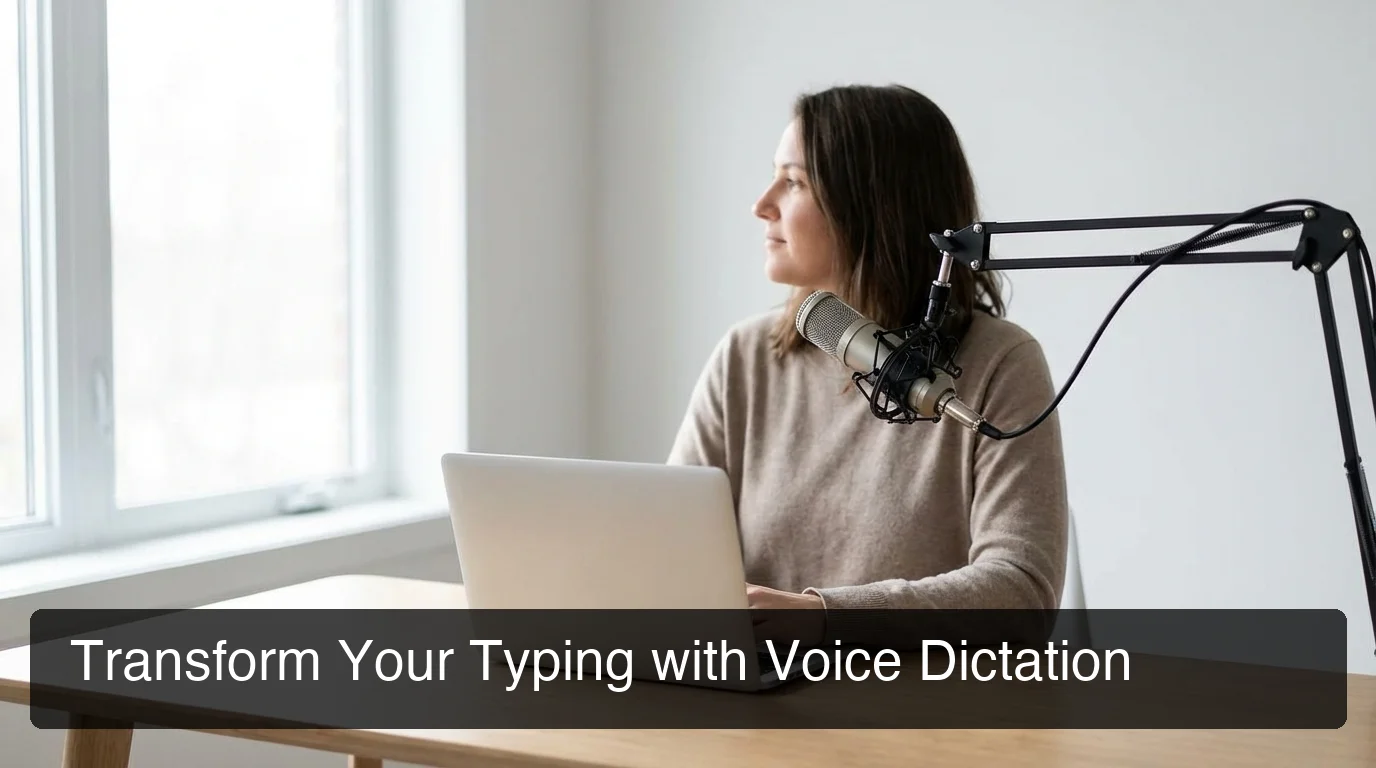 BossAI voice dictation app showing real-time speech transcription on iPhone and desktop