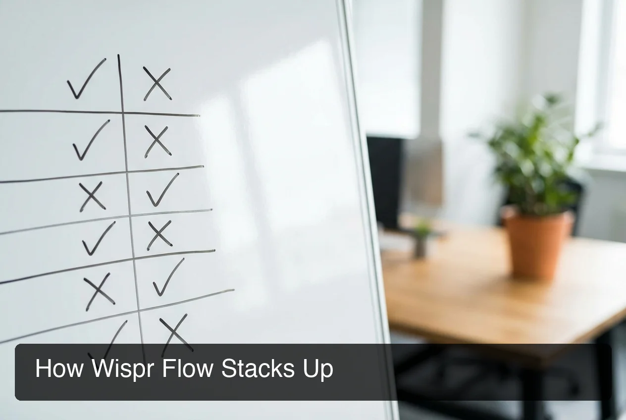 How Wispr Flow stacks up against BossAI feature comparison chart