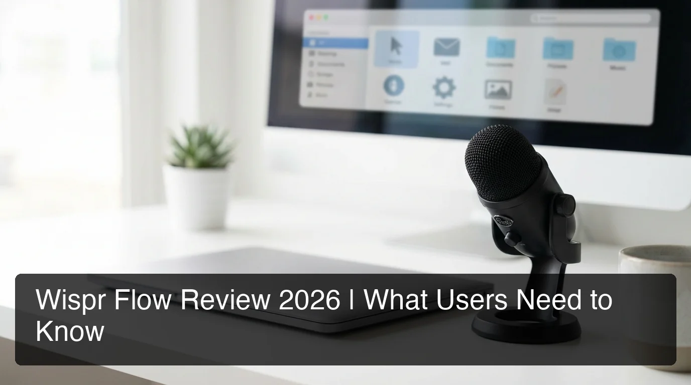 Wispr Flow review 2026 showing voice dictation interface on desktop
